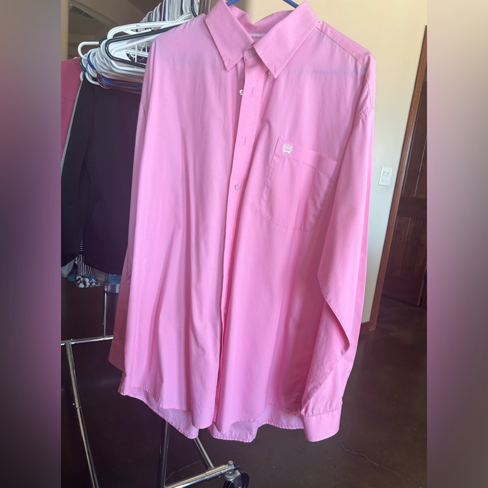 Cinch men’s classic fit long sleeve button one open pocket solid basic